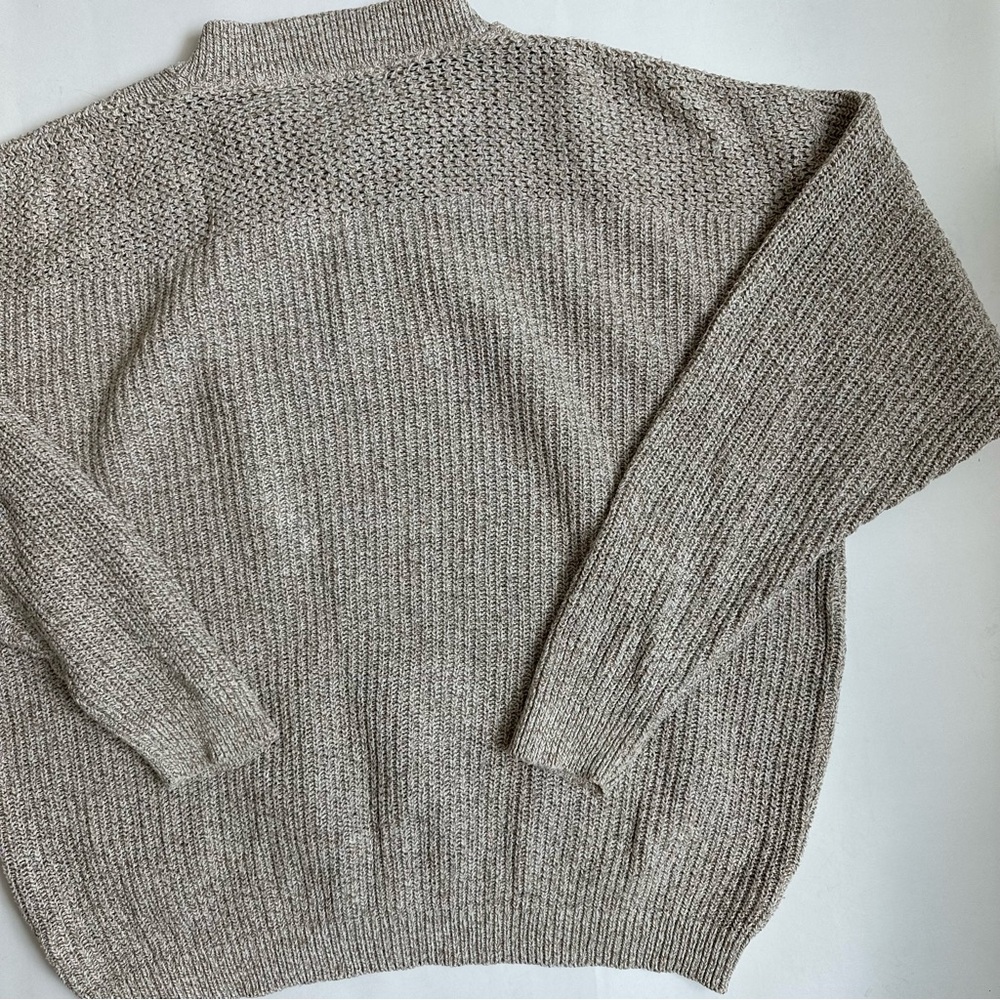 Eddie Bauer Vintage Men’s Oversized Cotton Henley Sweater USA L - Picture 8 of 13